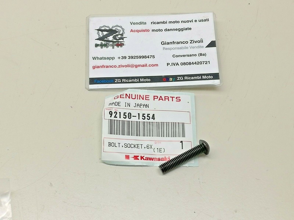 92150-1554 Originale Kawasaki bullone 6x30 carena bolt VN