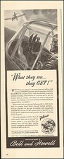 1942 Vintage ad for Bell and Howell Filmo Art WWII era  011517 