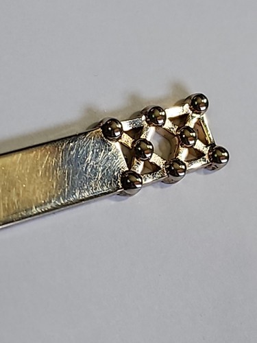 Double X Silver Colored Tie Clip Bar by SWANK - Picture 7 of 10