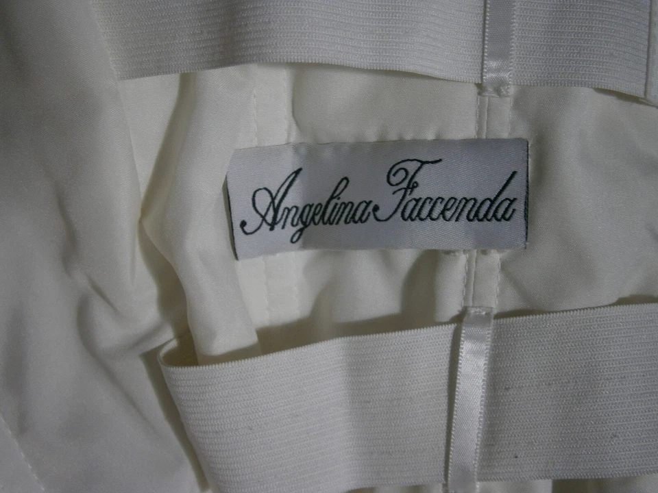 A F Couture Morilee 12 A-Line Wedding Dress Lace Strapless or Straps Bling Wow! - Image 4 of 4