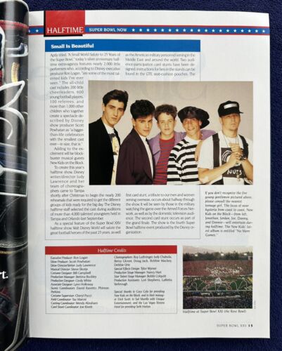 De colección 1991 Super Bowl XXV programa de juego de recuerdo/gigantes sobre facturas (amplia derecha) - Imagen 3 de 13