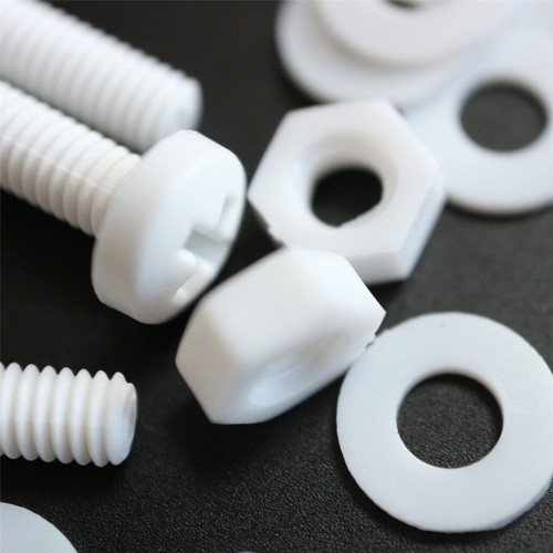 20x Pernos Blancos (PP), Tornillos y Tuercas de Plástico, M4x 40mm, Acrílico - Imagen 6 de 6