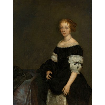 Ter Borch Aletta Pancras Frau von Francois De Vicq Wandkunst Leinwanddruck 18x24 Zoll