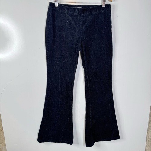 Pantalones acampanados de pana negros Theory talla 10
