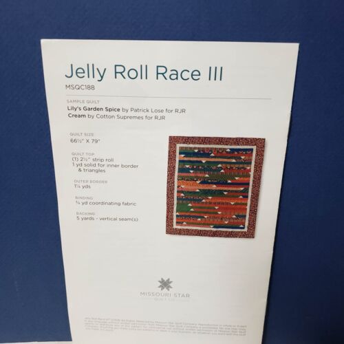 JELLY ROLE RACE III Quilt Pattern 66 1/2" x 79" Missouri Star Quilt Co. MSQC188 - Bild 2 von 2