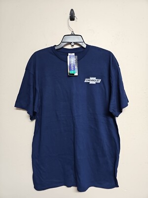 NWT DELTA PRO WEIGHT Men's T-Shirt Short Sleeve Crew Neck Cotton Navy.Size L