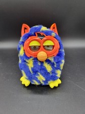 Furby Boom 2012 Blue Yellow Orange Lightning Bolts A6120 Toy Tested Works