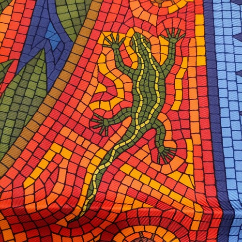 HERMES Carre 90 CAVE FELEM Cats vintage Silk Scarf 90cm Rare Unused w/box - Picture 12 of 24