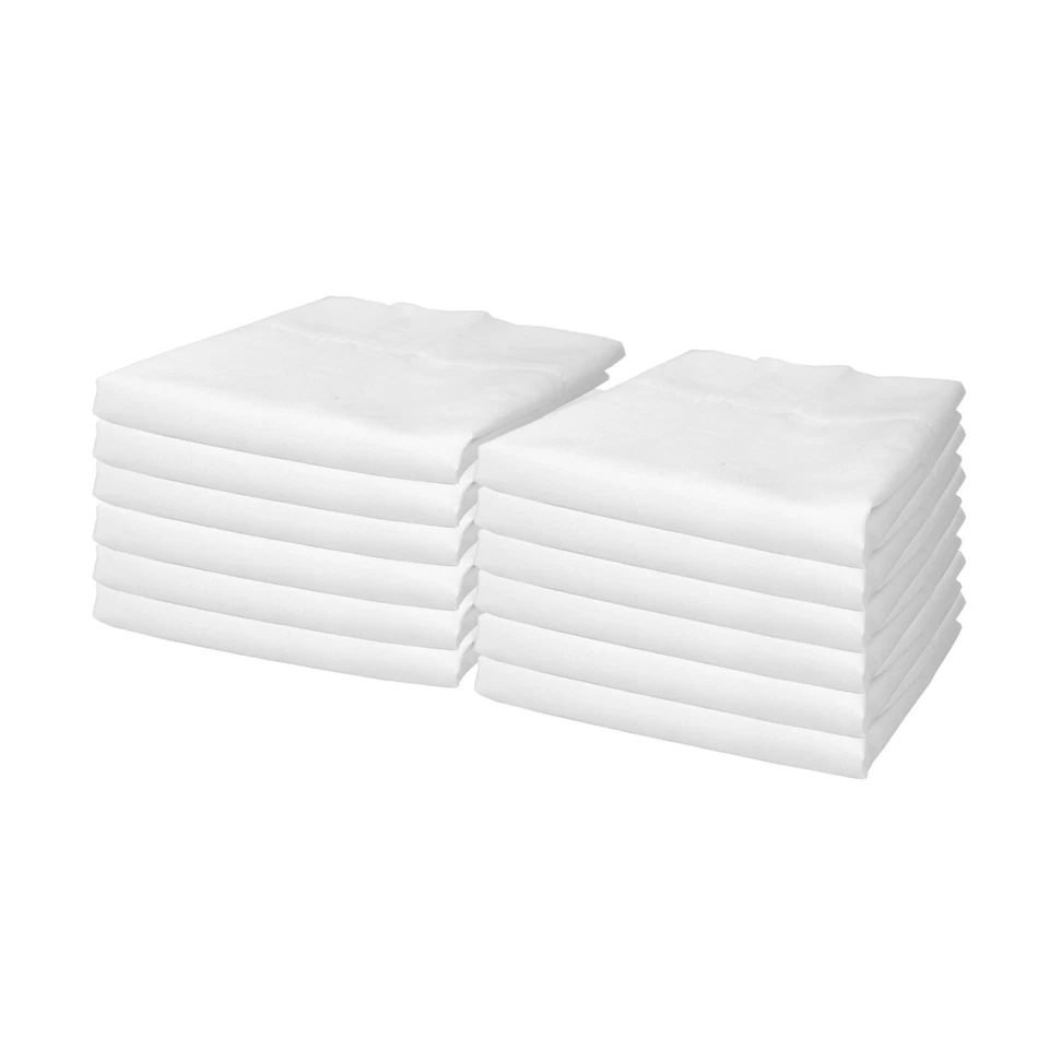 Lulworth Pillowcases (Case of 72), White, 20x30, Soft Bedding, 180 Thread Count - Image 3 of 4
