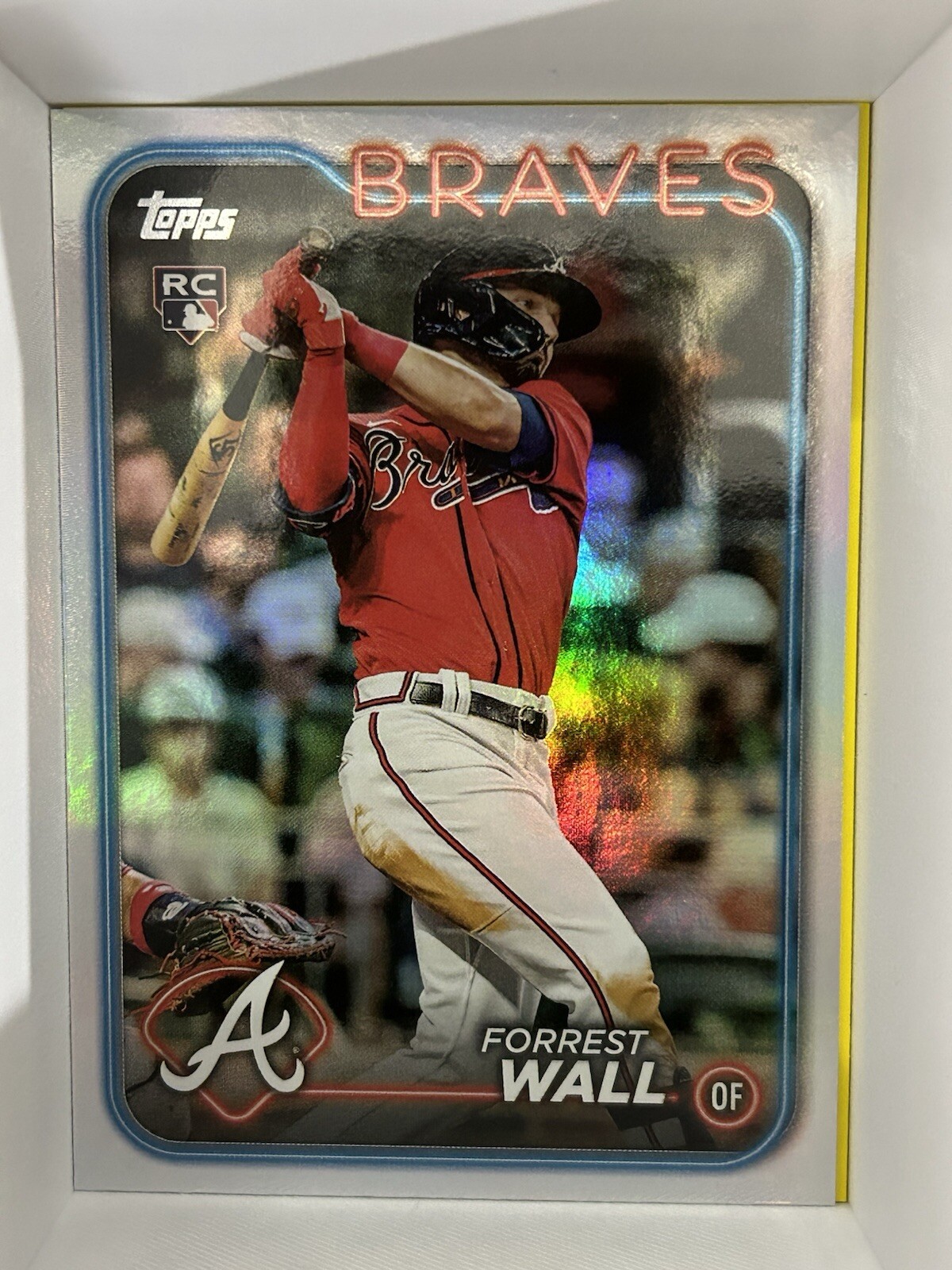 2024 Topps Series 2 - #391 Forrest Wall (RC) [Rainbow Foil]