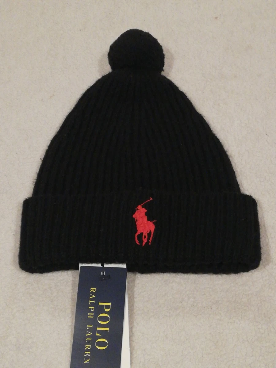 Black polo winter hat cheap