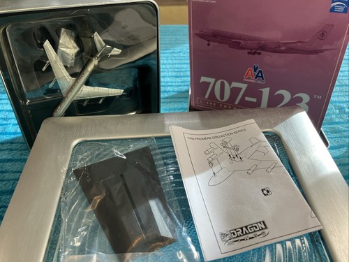 Dragon American 707-123 1:400 Die Cast Airplane Premiere Model w/Stand - Picture 3 of 12