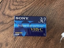 Sony VHS-C Video Tape 30/90 Minute  Brand New  Premium Grade