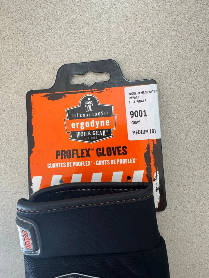 Ergodyne ProFlex Gloves 9001 Full-Finger, Gray - Image 4 of 4