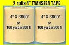2 rolls 4" Application Transfer Paper Tape 300 ft roll for Vinyl Plotter cutter*