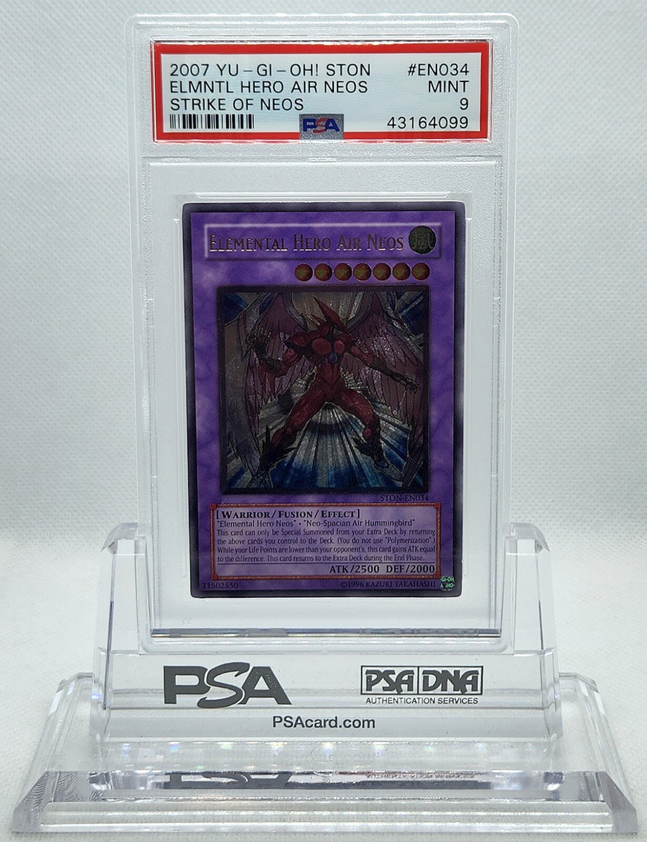 YUGIOH STON-EN034 ELEMENTAL HERO AIR NEOS ULTIMATE RARE PSA YUGIOH STON-EN034 ELEMENTAL HERO AIR NEOS ULTIMATE RARE PSA
