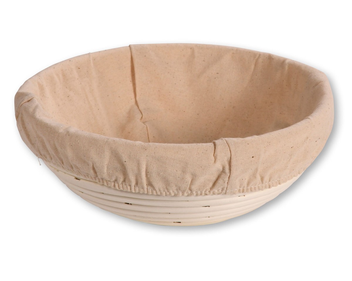 2 Stück Runde Brot-Banneton-Gärkörbe Mit Leinenbezug – 21,6 Cm – Perfekt Für Sauerteigbrot & Aufsteigende Muster