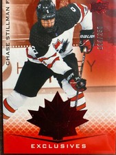 CHASE STILLMAN  #22...2021 TEAM CANADA JUNIORS...RED EXCLUSIVE...164/250