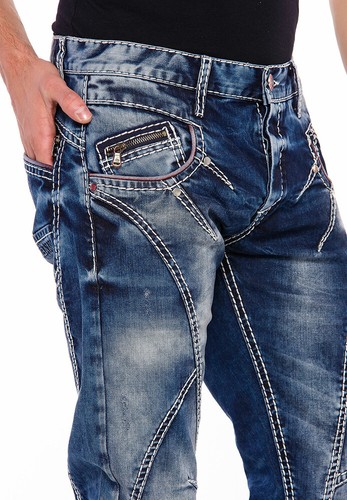 Cipo & Baxx CAMPTON Mens Jeans Denim Straight Cut CD563 all Sizes - Picture 6 of 9