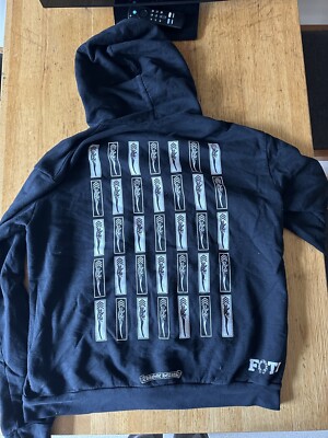 パーカー・フーディ Chrome Hearts Foti Jarvis Block Zip Hoodie Black Chrome Hearts Foti Jarvis Block Zip Up Hooded Sweatshirt