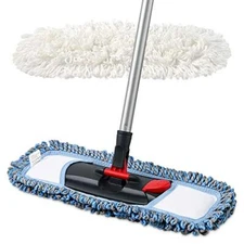 Dust Mop for Floor Cleaning Microfiber Professional Dry & Wet Flat Mops for T...