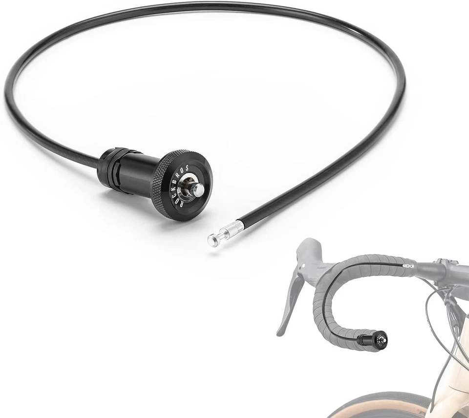 ROCKBROS Road To Sky Cable Lock Road Bike Handlebar Plug Canceled Lock Hidden - Image 4 of 4