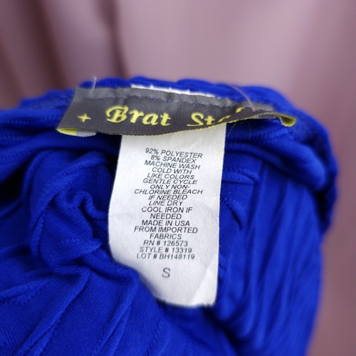 '90s Y2K Brat Star Women's Blue Textured Bodycon Pencil Dress Small NWT - 第 6/7 張圖片