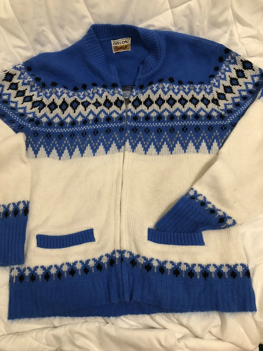 60s CAMPUS Acrylic Cardigan アーガイル | zachandkiki.com