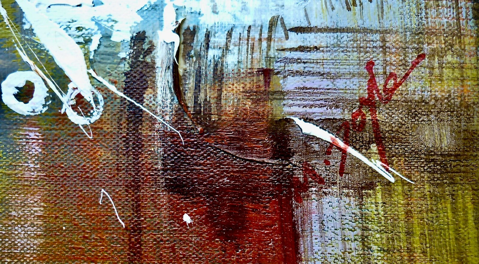 Signed M. Doyle Abstract Impasto Oil Painting | eBay