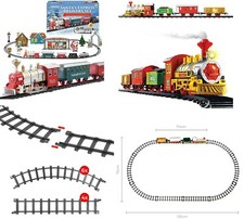 Christmas Train Set Santa Track Deluxe Musical Sound Lights Tree Decoration XMAS