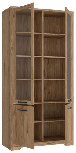 Vitrine JOADAKIS JDKV721 Wohnzimmerschrank 94x192x42cm Vitrinenschrank 4 Türen - Bild 2 von 7