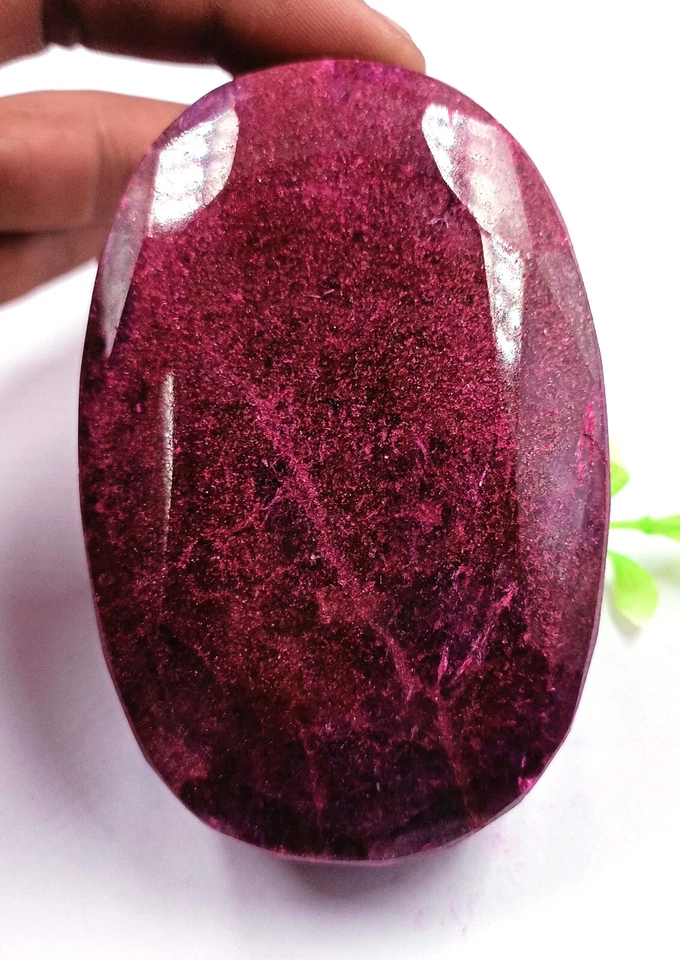 Piedra preciosa suelta corte ovalado certificado EGL rubí rojo natural de 2425 quilates 25S  Foto 3 de 4