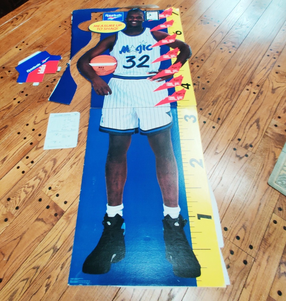 VTG Shaquille O'Neal Cardboard Lifesize Rare 90s Promotional