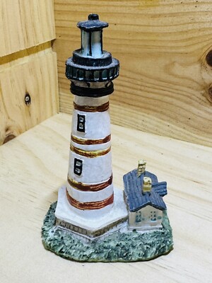 Spoontiques Cape Hatters Beach Connecticut Lighthouse Figurine Red & White
