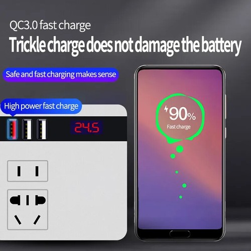 Car Inverter 150W Peak DC12V/24V 110V/220V Sockets Power Adaptor Fast Charging - Zdjęcie 4 z 15