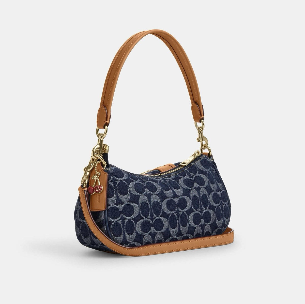 NEW Coach Ashton Baguette Bag In Signature Denim CY700