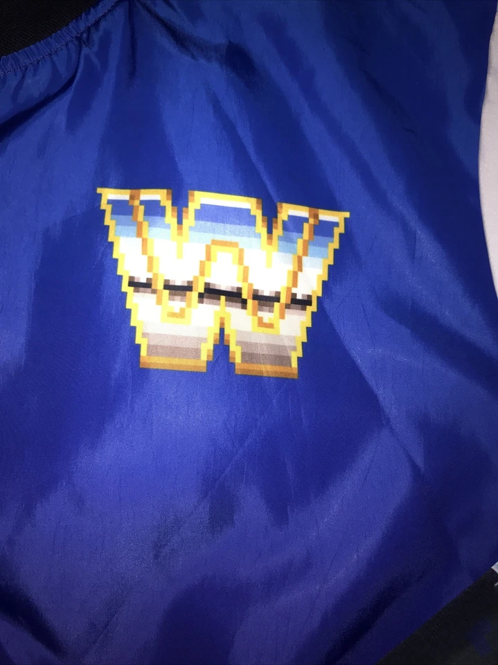 Jaqueta WWF WWE Rara Vintage WrestleFest Linha Giz Anos 90 Luta Livre Fanimation Tamanho M - Imagem 3 de 4