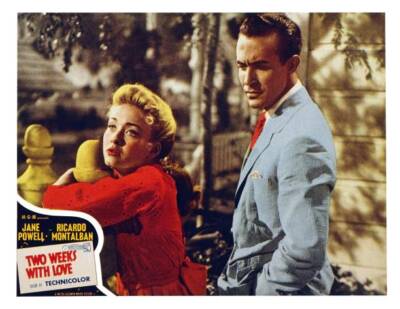 Two Weeks With Love Us Lobby Card Jane Powell 1950 Old Movie Photo