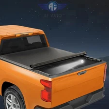 Roll-Up Tonneau Cover For 20-24 Chevy Silverado GMC Sierra 1500 6.8FT Truck Bed 