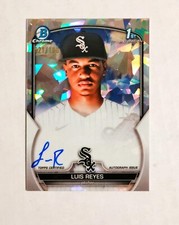 Luis Reyes 2023 1st Bowman Chrome AUTO Prospect ATOMIC REFRACTOR 021/100 z15