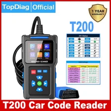 Topdiag T200 OBDII Scanner Car Code Reader Diagnostic Tool Battery Voltage Test