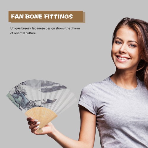 Fan Bone Skeleton Accessories Diy Ancient Frame Bride Material Kit - Imagen 9 de 12