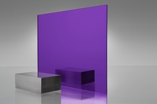 Acrylic Plexiglass Plastic Sheet - 1/8" Thick - Purple Mirror 1020 - 12" x 24"