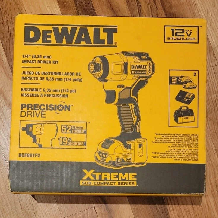 DEWALT Xtreme 12V MAX Cordless Impact Driver Kit DCF801F2
