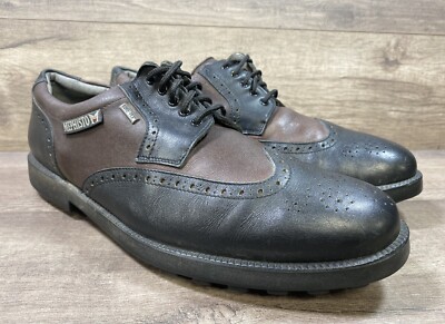 Mephisto Wingtip GTX Waterproof Golf Cleats Shoes Black Brown Mens Size 12 