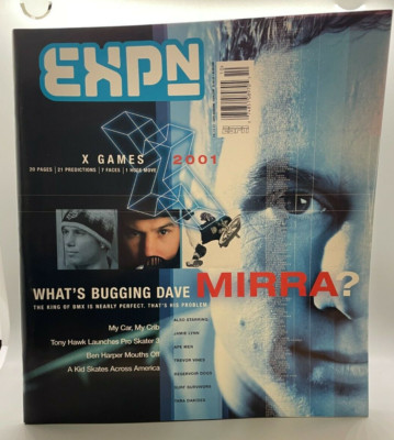 ESPN Magazine: X Games- 2001 Cover -Dave Mira-Issue #10-O/s 9-10-2001