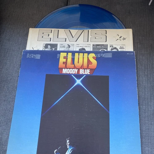 VTG Elvis Presley 1977 MOODY BLUE Vinyl LP Record AlbumAFL1-2428 Rare ELVIS MINT