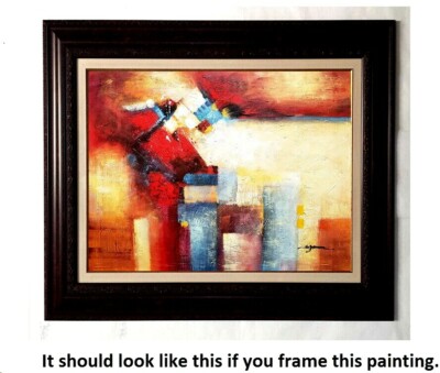 Abstract - #39, 36x48 100% Hand painted Oil Painting on