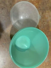 Vintage Tupperware Green Crisp It Lettuce Keeper w/ Dome Lid 680-10 Cooking Bowl