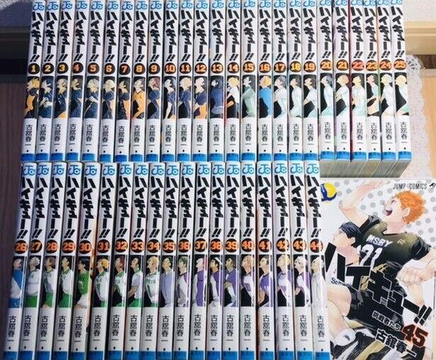 Haikyuu japanese manga book Vol 1 to 45 set comic Haruichi Furudate anime  used